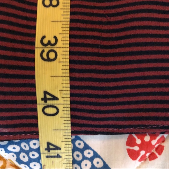 Tahari Pink and Blue Pin Striped Strapless Dress - Picture 8 of 8